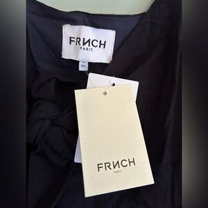 FRNCH Navy Knot-Front Dress